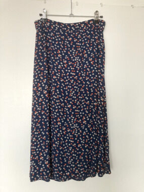 Madewell Bengali Indigo Baby Floral Midi Skirt 4